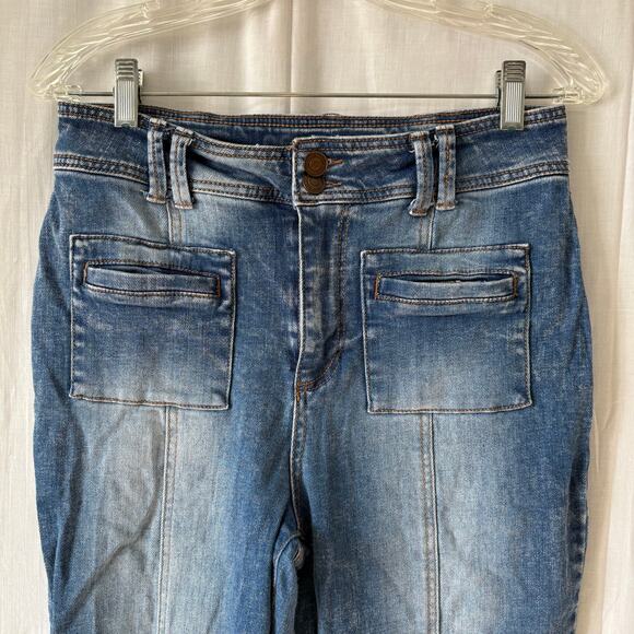 Good Hart Matilda Jane High Rise Flare Leg Denim Jeans Size 8 - Picture 2 of 8